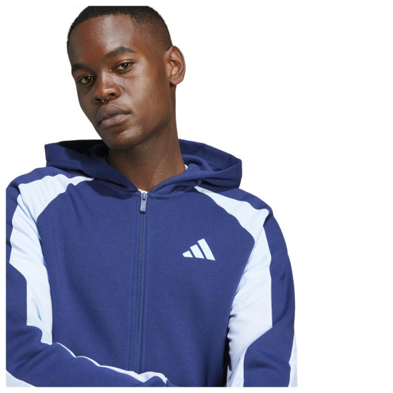Adidas Ανδρική ζακέτα Essentials Colorblock Fullo Zip Hoodie Adidas Ανδρική ζακέτα Essentials Colorblock Fullo Zip Hoodie